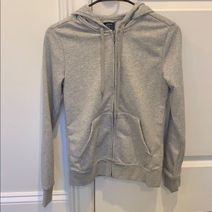 Adidas zip up sweatshirt with pink lettering